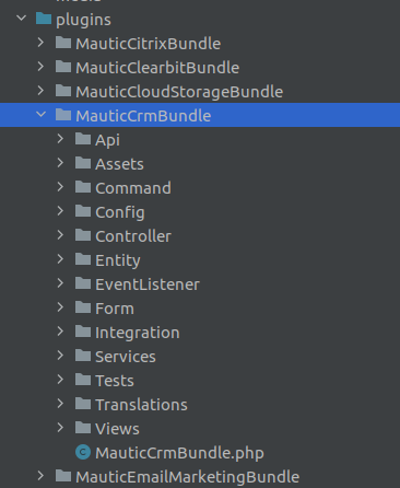 Mautic plugin directory example