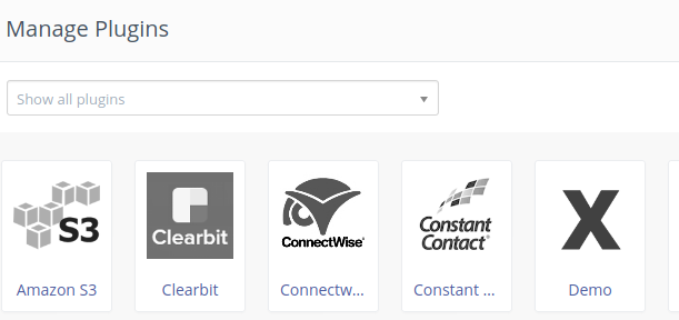 Manage Plugins Mautic changed icon