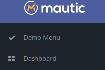 mautic custom menu translated