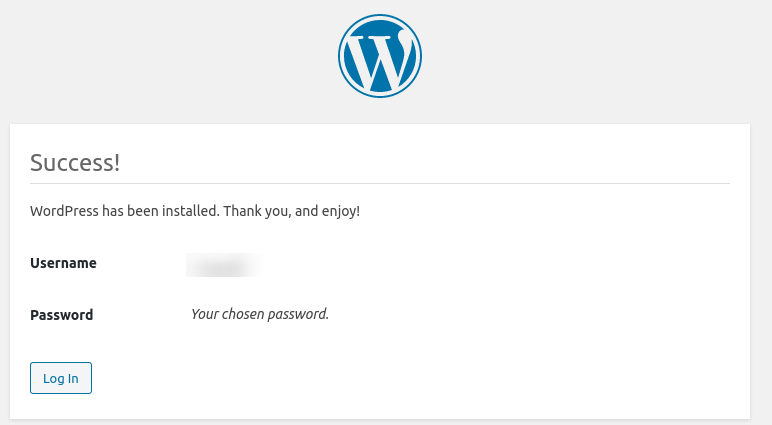 Wordpress login first time